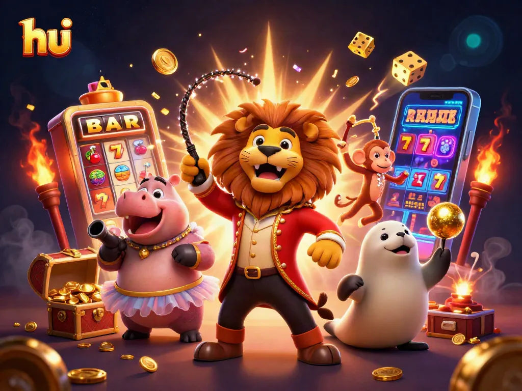 Win big at hu with 3D animated circus characters and colorful casino games.