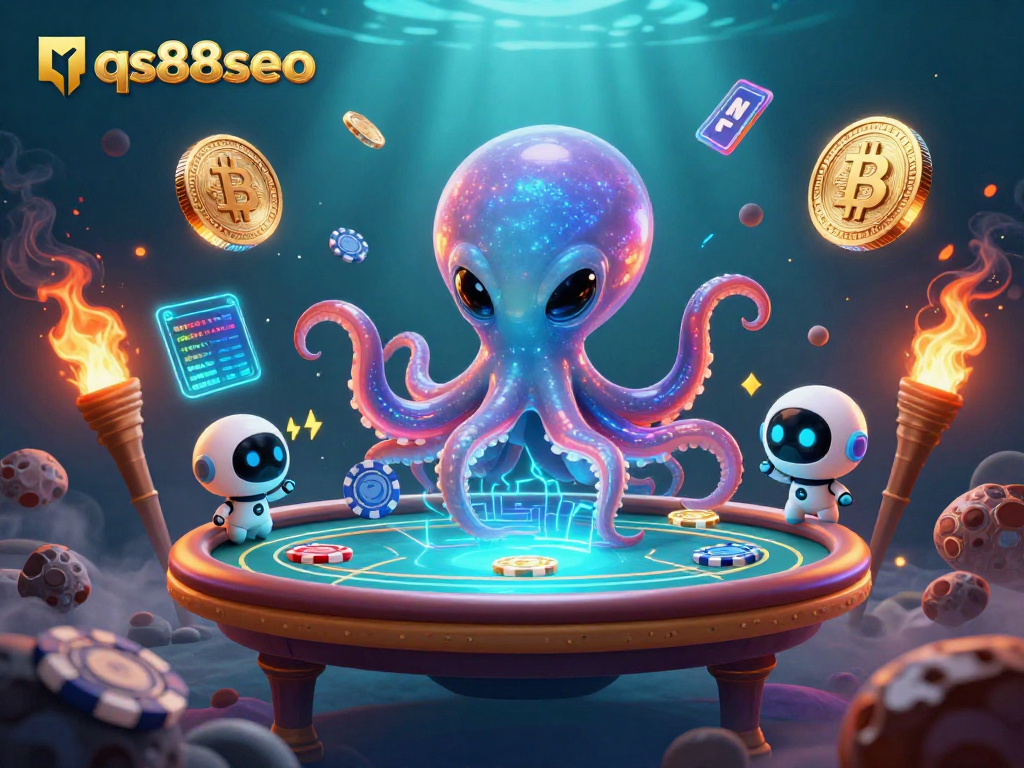 Engage in thrilling cryptocurrency gaming at qs88seo with vibrant casino visuals and stellar characters.
