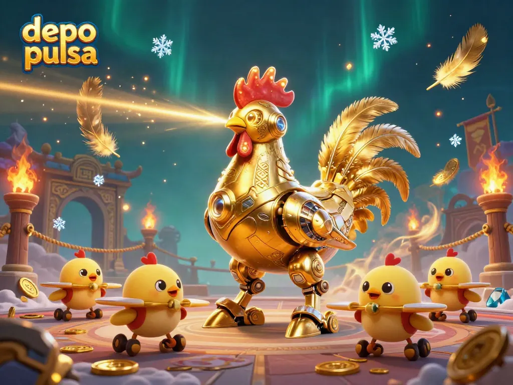 Engage with depo pulsa through thrilling retro-futuristic casino robot dynamics.
