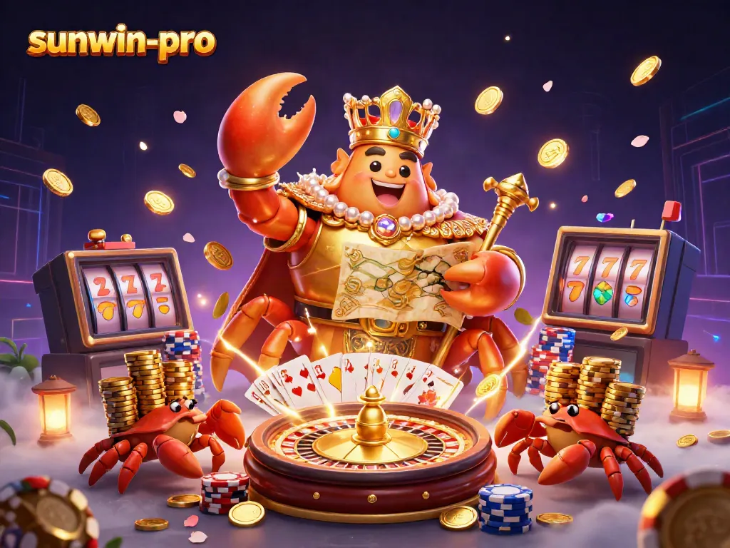 Engage with the golden empire of sunwin-pro, showcasing vibrant characters and dynamic casino elements.