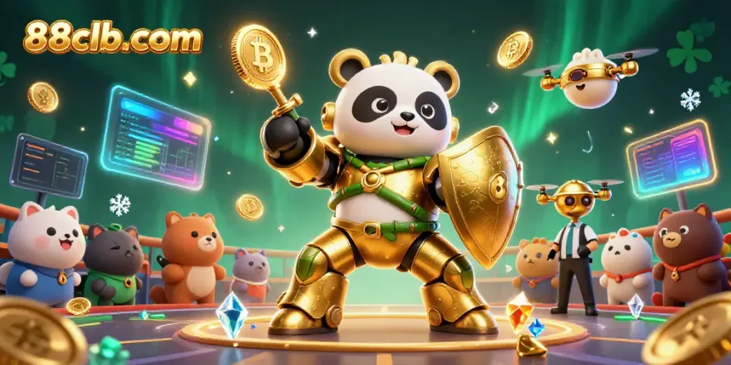 Experience thrilling gameplay at 88clb-com with a vibrant 3D casino illustration showing dynamic characters and betting elements.