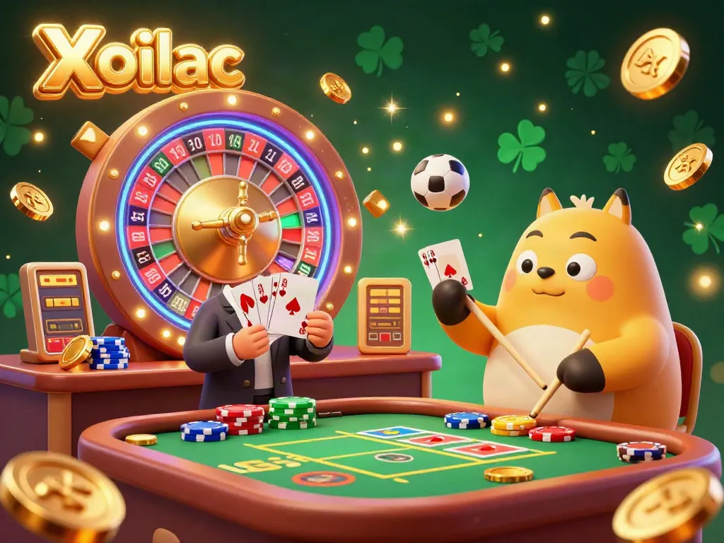 Xoilac provides a vibrant sports betting experience with colorful casino elements, engaging players in dynamic action.