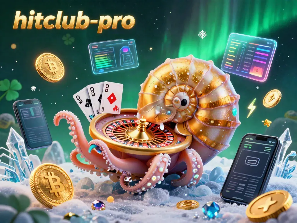 Experience the thrill of hitclub-pro with a dynamic 3D casino scene featuring a nautilus roulette wheel.