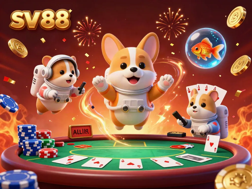 Experience vibrant casino action with sv 88, featuring dynamic poker gameplay and exciting 3D characters.