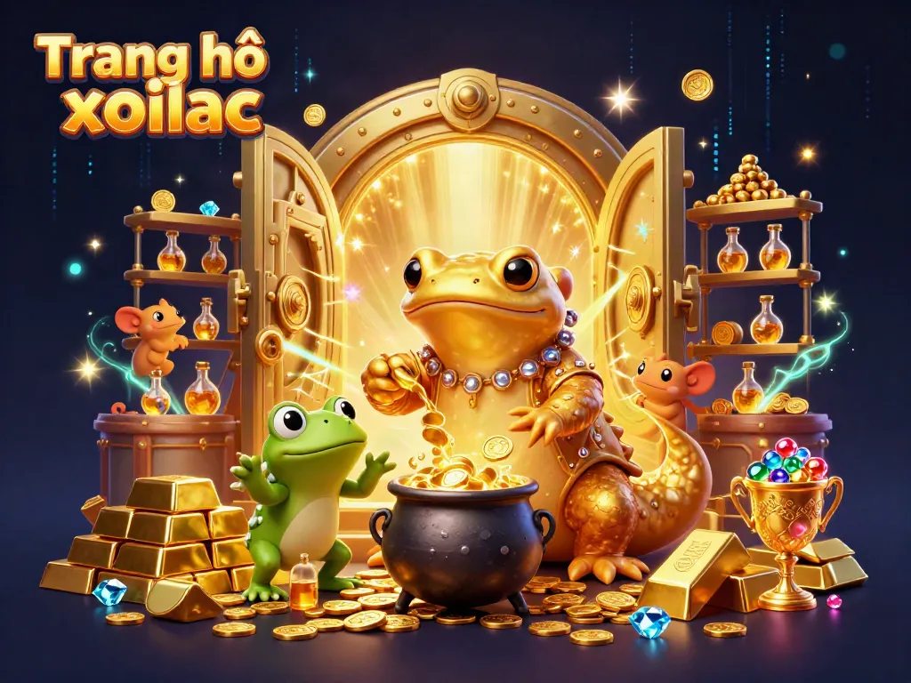 Experience the thrill of Trang chủ xoilac with a dynamic magical scene of alchemists and treasures.